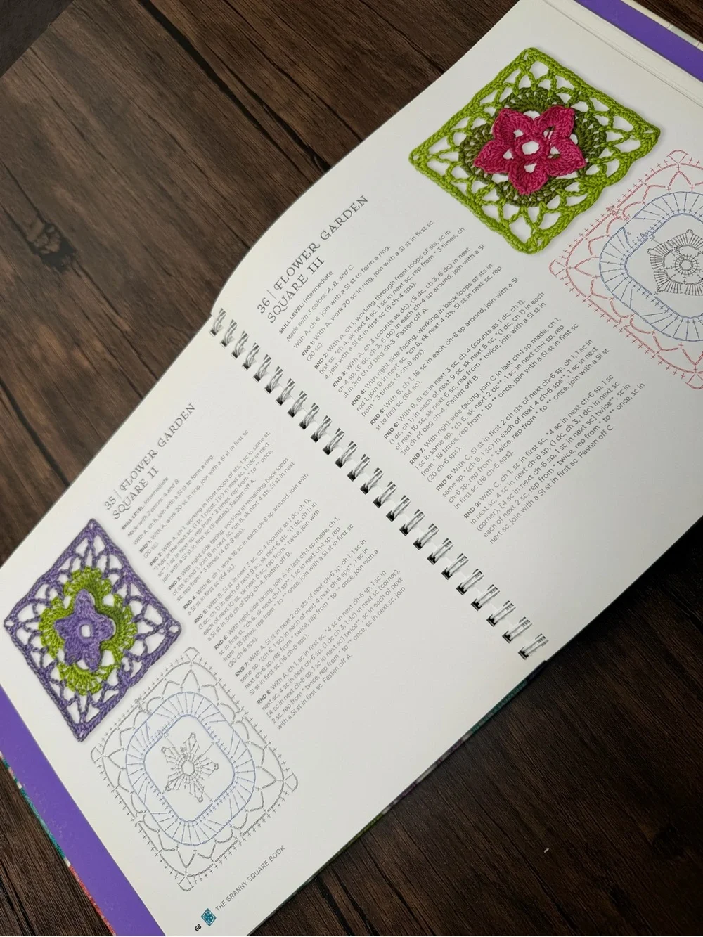 The Granny Square Book by Margaret Hubert - Colorful Crochet Motifs